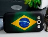 Bandeira Brasil Imprimir Caso de borracha TPU para Samsung G